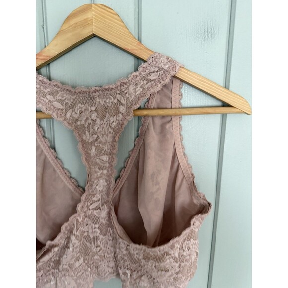 Cosabella Bralette L Large Stretch Lace Racerback Rose Pink Pull-On - Picture 4 of 4